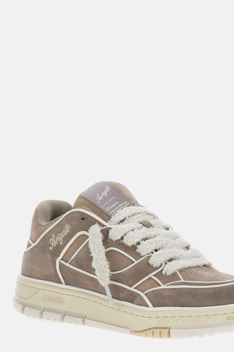 Axel Arigato Low-Top Nubuck Sneakers With Embroidered Logo