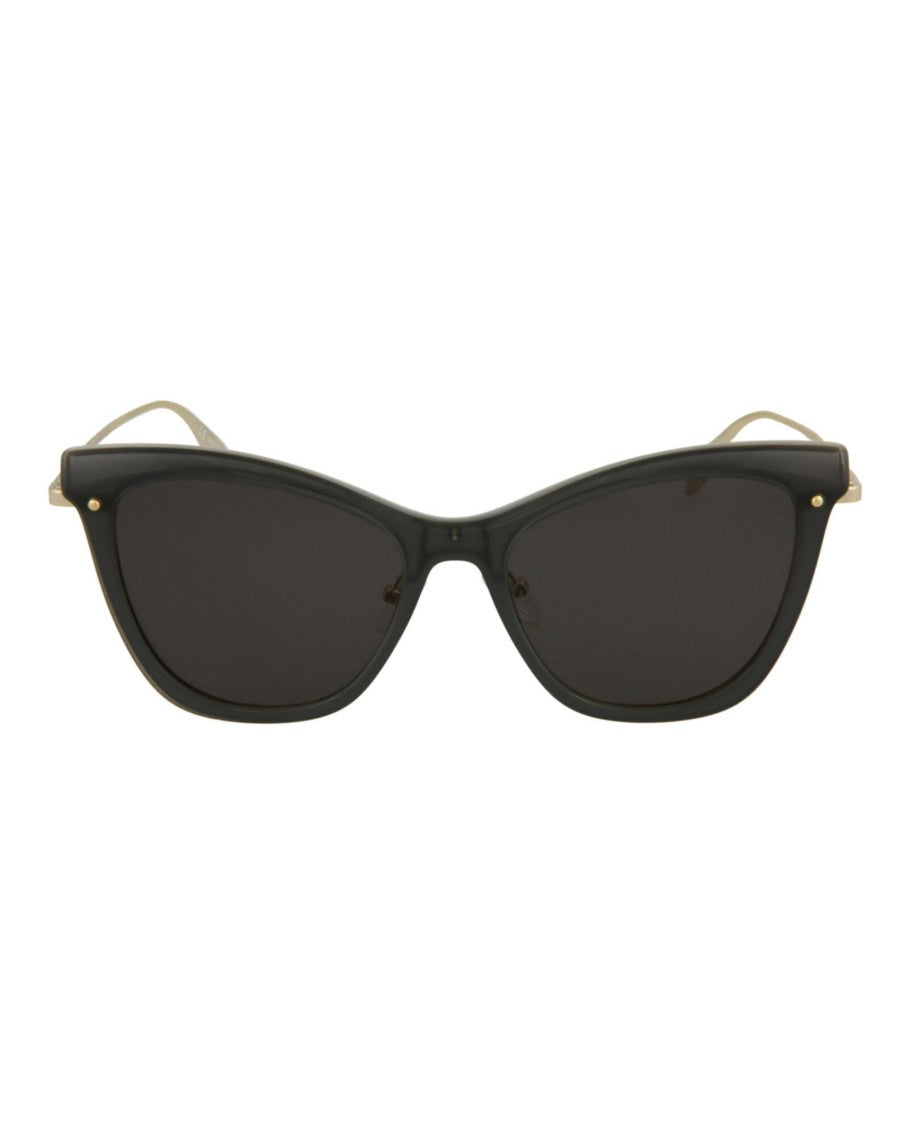 Alexander Mcqueen Cat Eye-Frame Acetate Sunglasses With Metal Temples