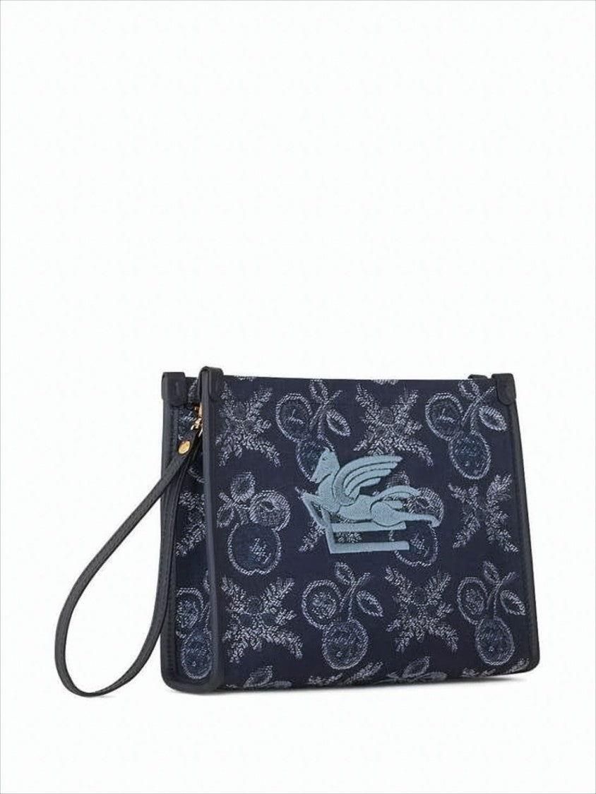Etro Patterned Fabric Clutch