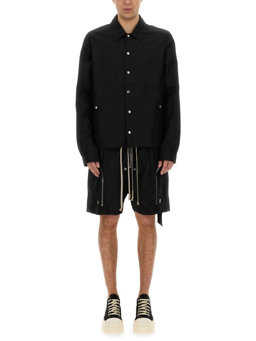 Drkshdw By Rick Owens Buttoned Jacket With Design