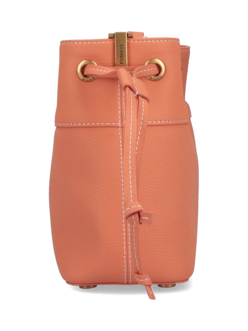 Pinko Logo Bucket Bag – Orange
