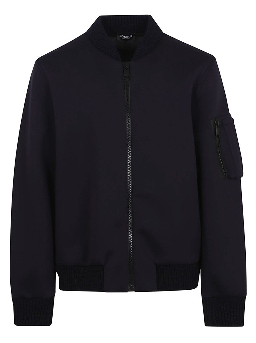 Dondup Regular Fit Zip-Closure Bomber Jacket