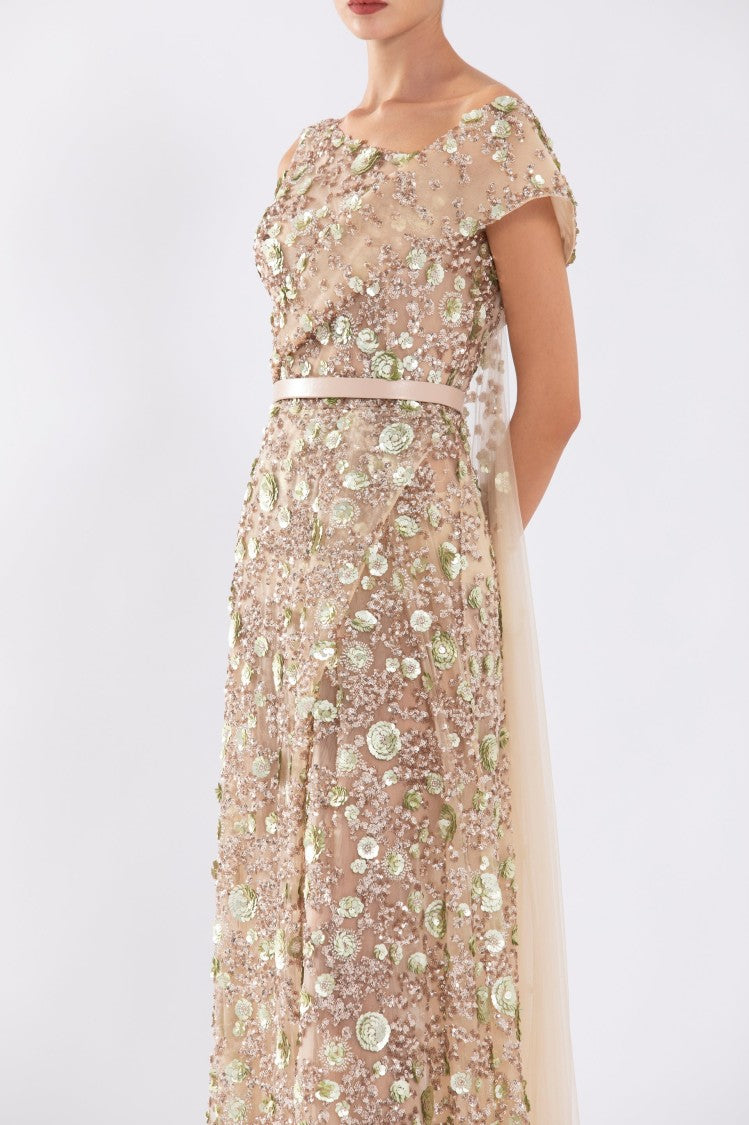 Saiid Kobeisy Tulle Dress, With Envelope Skirt