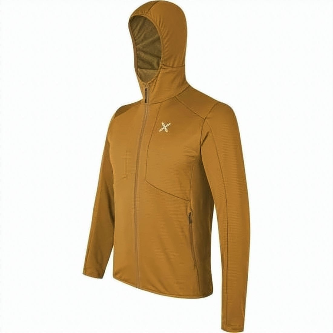 Montura Fitted Brown Activewear Jacket With High Collar