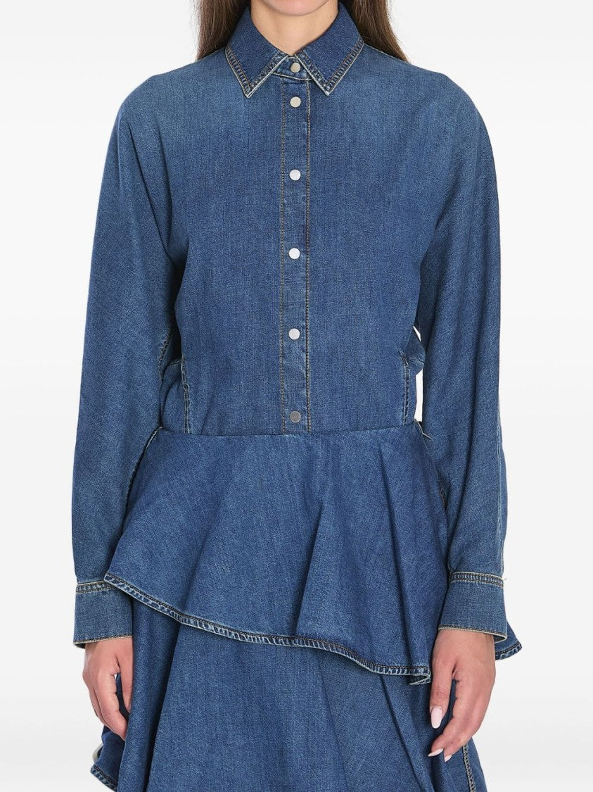 Alaïa Rounded Denim Shirt