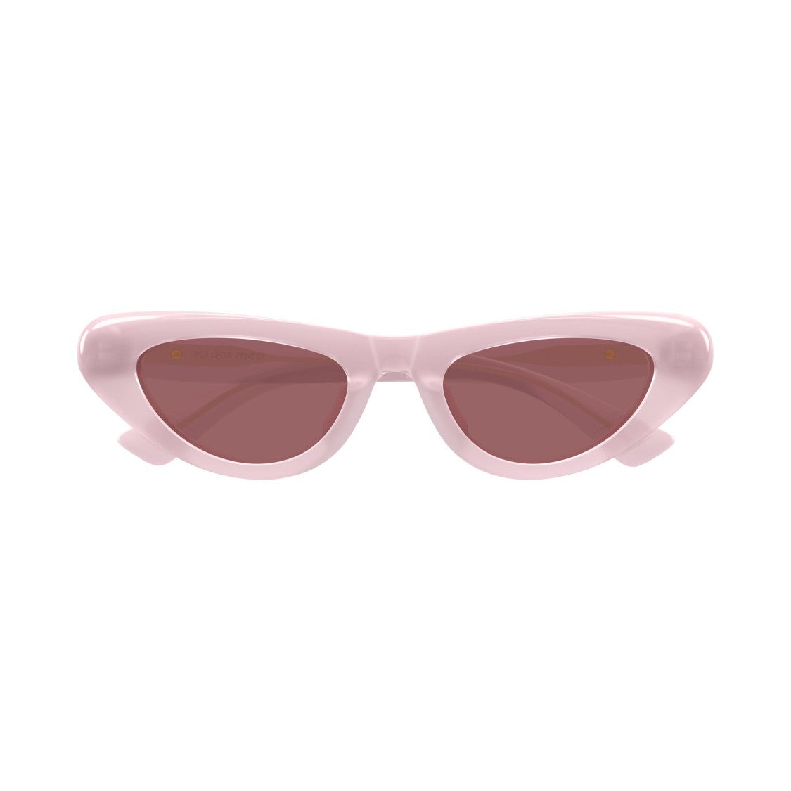 Bottega Veneta Bv1450s Translucent Pale Pink Cat-Eye Sunglasses