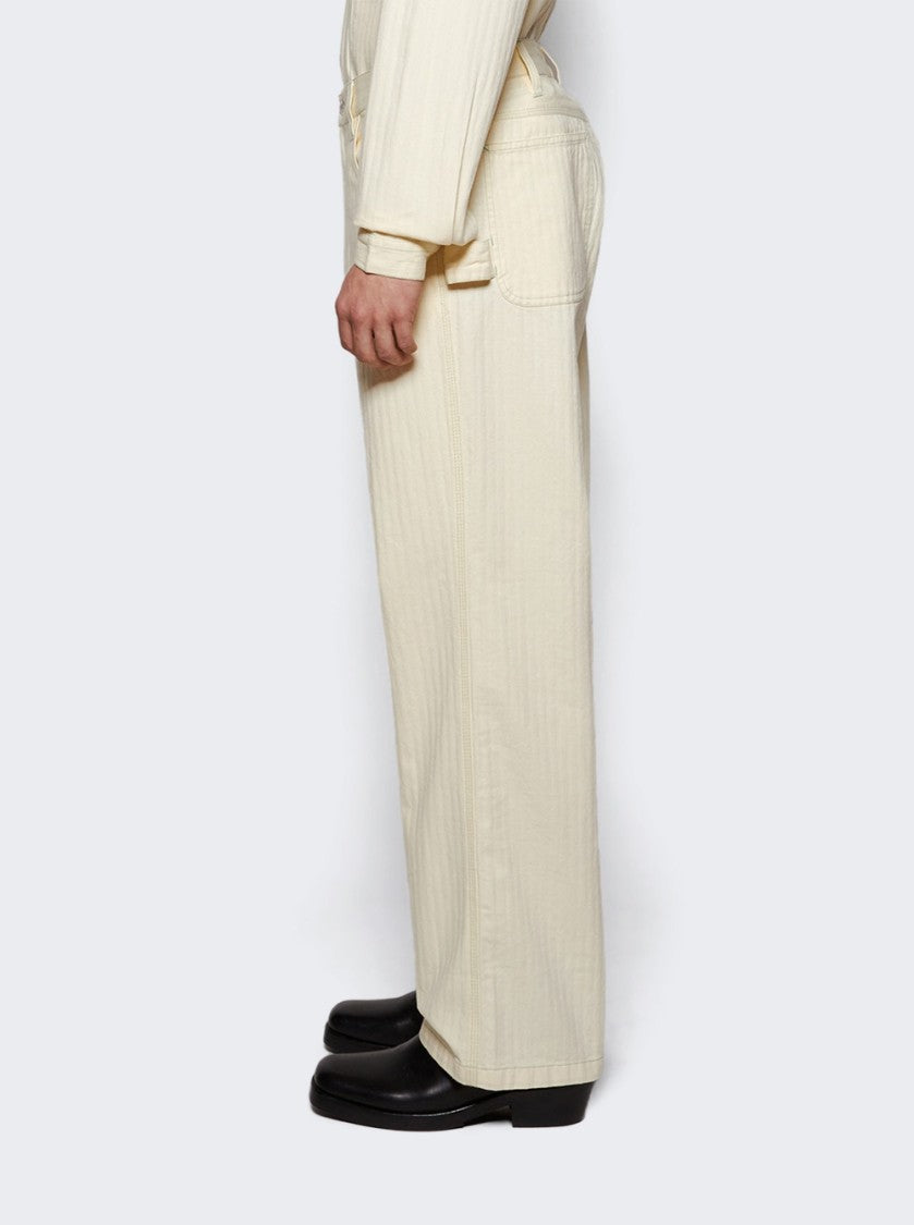 Bode Greenskeeper Knolly Brook Trousers Ivory