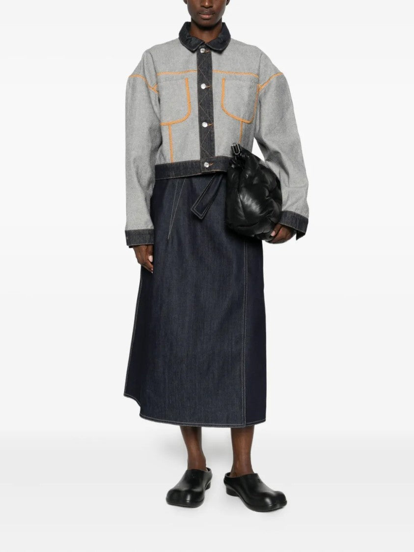 Moschino Tailored Structured Shoulders Button-Down Jacket