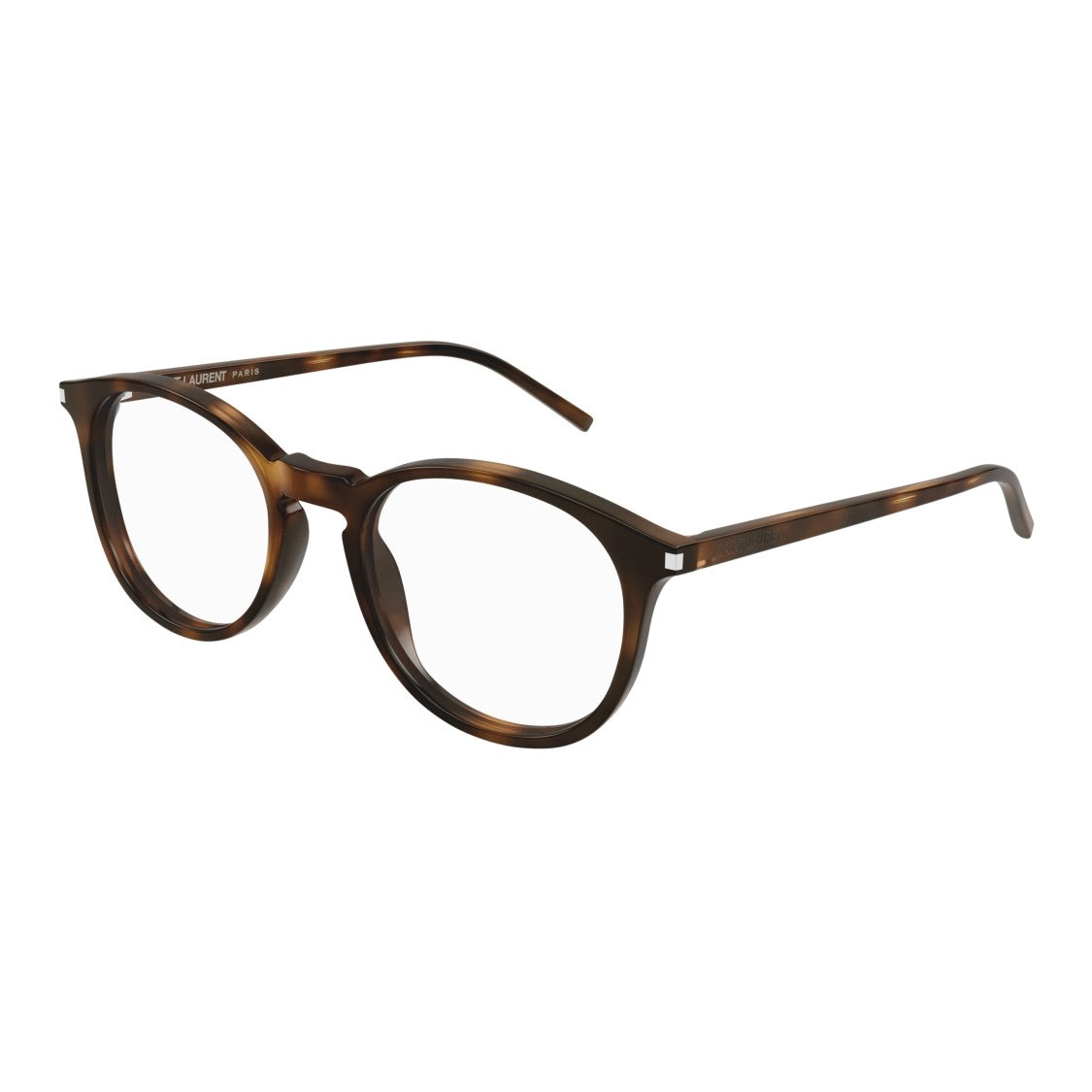 Saint Laurent Sl 106 Round Frame Tortoiseshell Eyeglasses