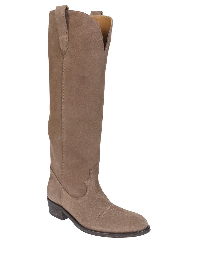 Via Roma 15 Tall Suede Pointed Toe Boots