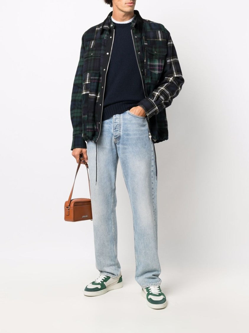 Drumohr Cashmere Crewneck Sweater With Ribbed Detailing