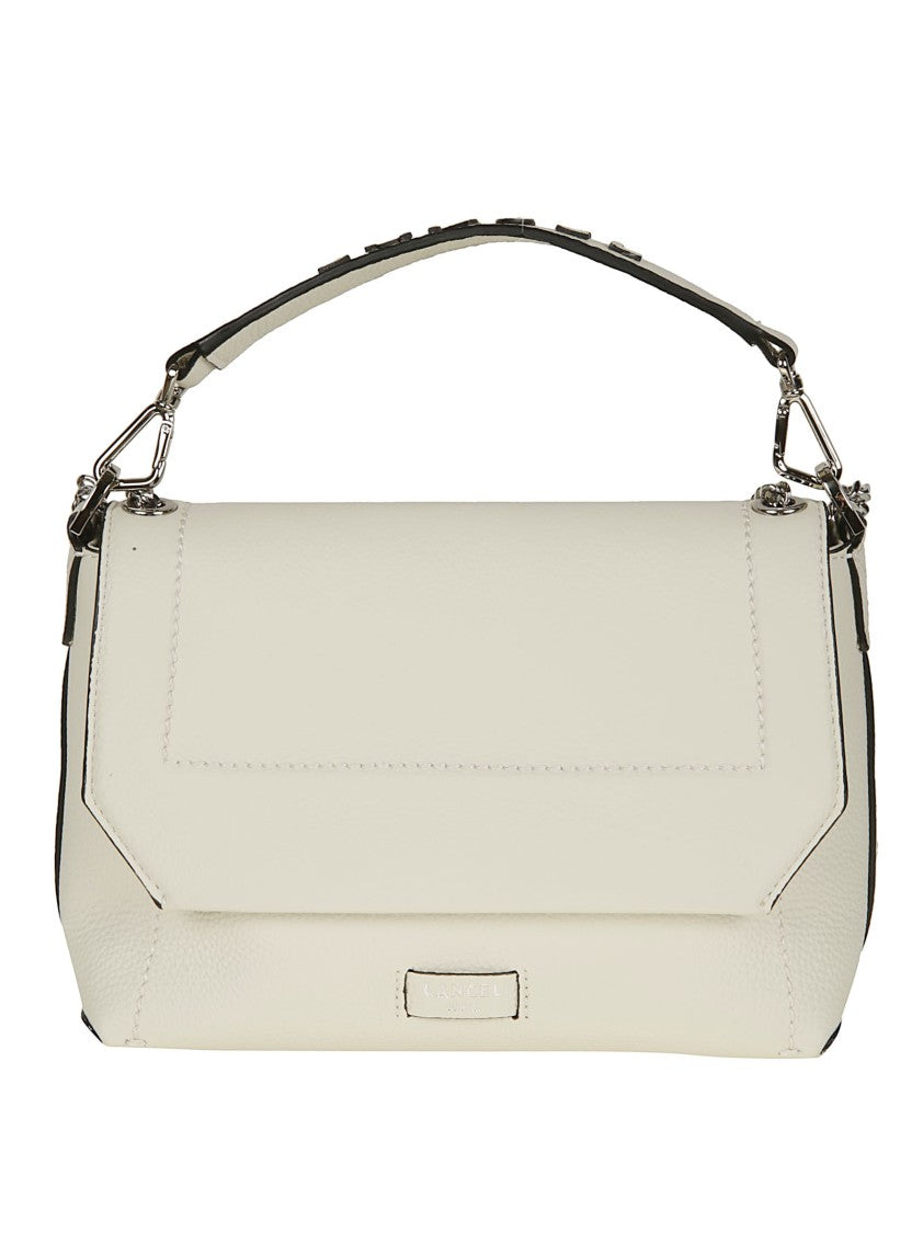 Lancel Ninon Soft White Flap Shoulder Bag