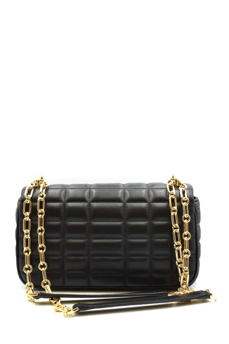 Michael Kors Quilted Black Leather Shoulder Bag