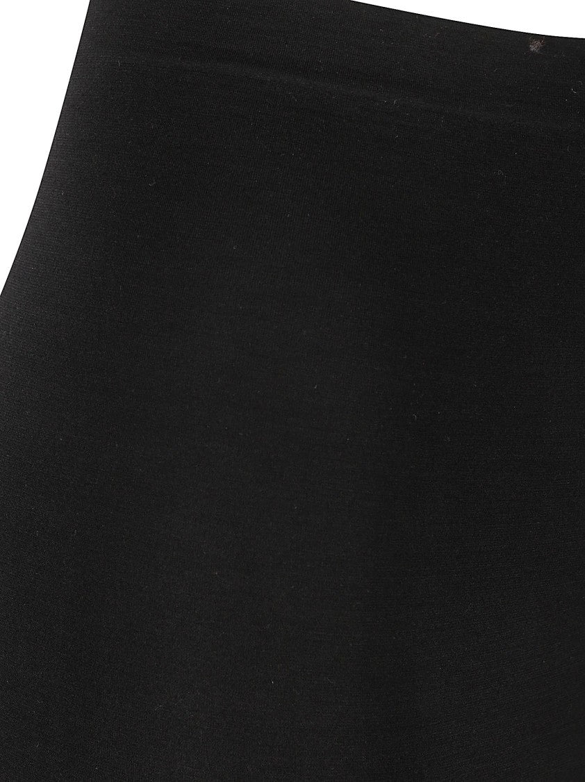 Wolford Seamless Black Wool Midi Skirt With Fitted Silhouette