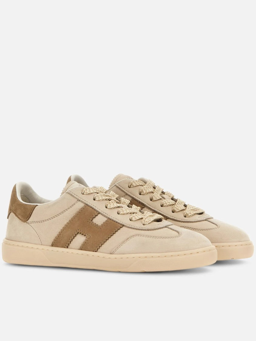 Hogan Light Brown Suede Low-Top Sneakers