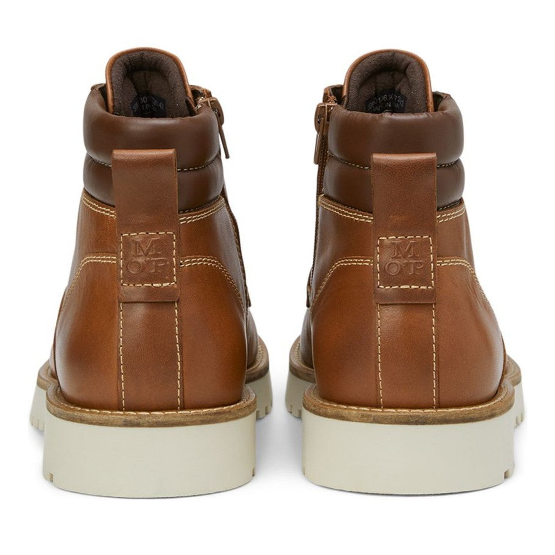 Marc O'polo Brown Jack 13A Leather Padded Collar Boots