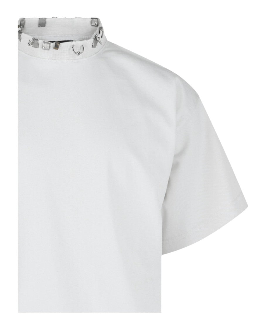 Balenciaga Oversized Distressed Pierced T-Shirt