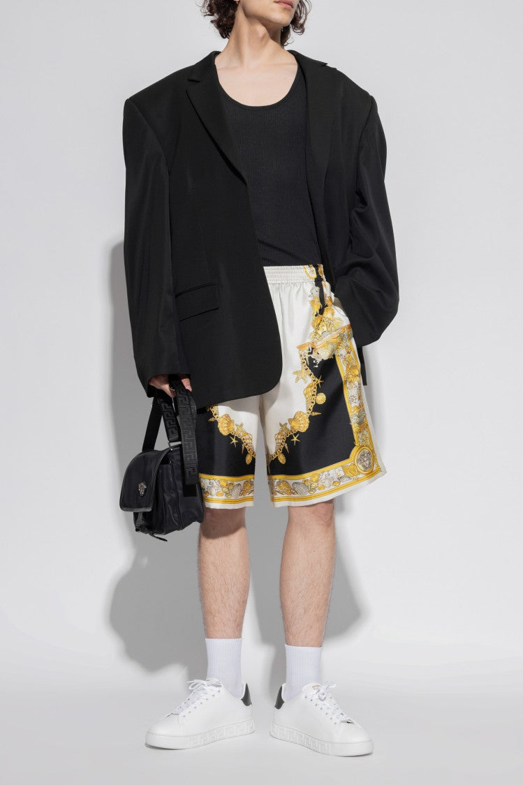 Versace Sports Shoes With Embroidered Logo