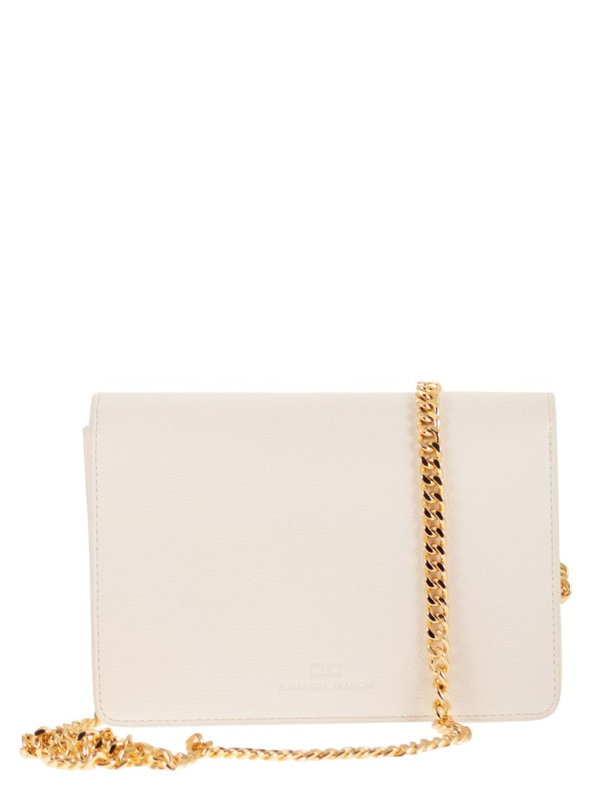 Elisabetta Franchi Compact Leather-Effect Shoulder Bag