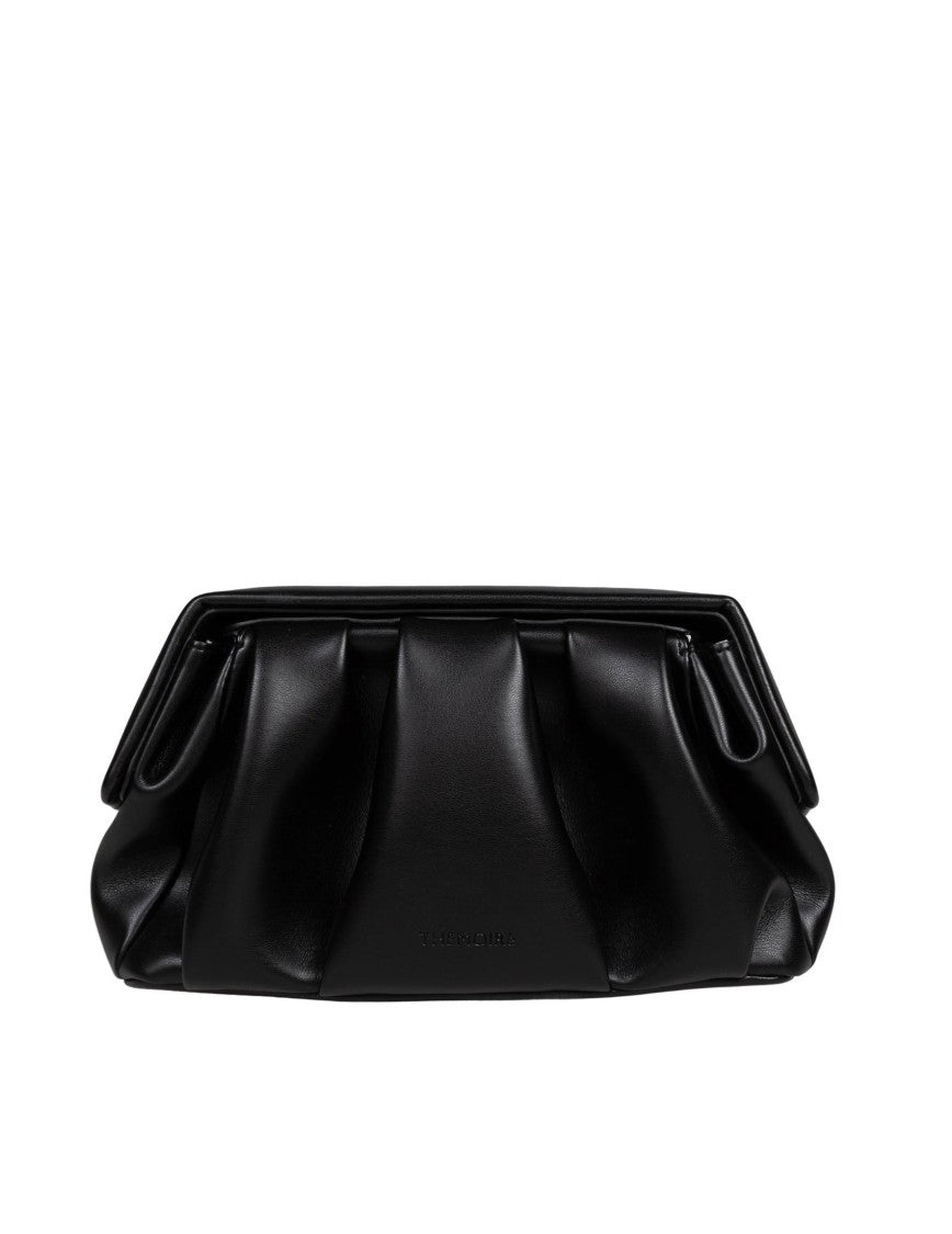 Themoirè Black Afrodite Handbag In Vegan Fabric