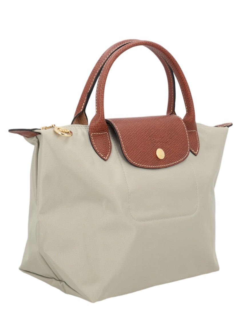 Longchamp Small Structured Handbag In Glossy Polyamide