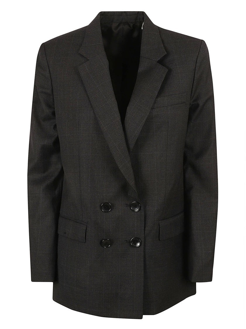 Isabel Marant Double-Breasted Tailored Jacket With Notched Lapel