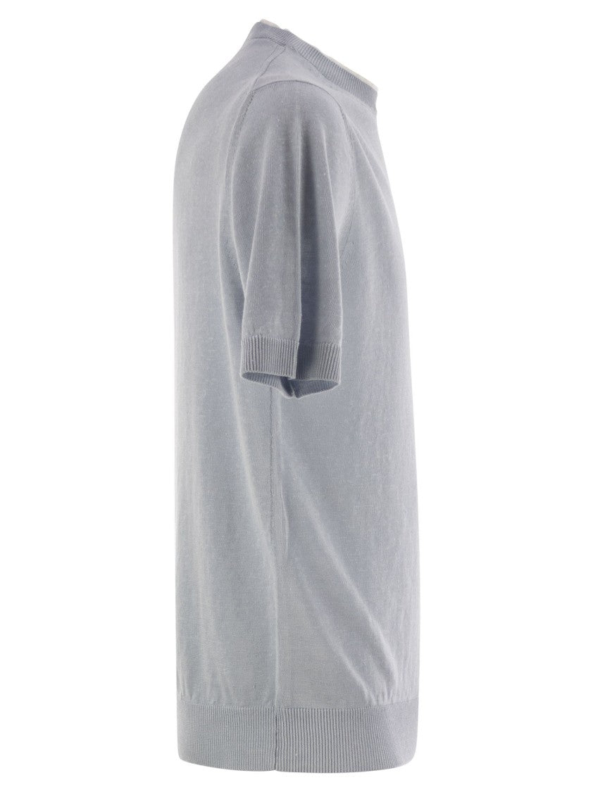 Peserico T-Shirt In Linen And Cotton Yarn
