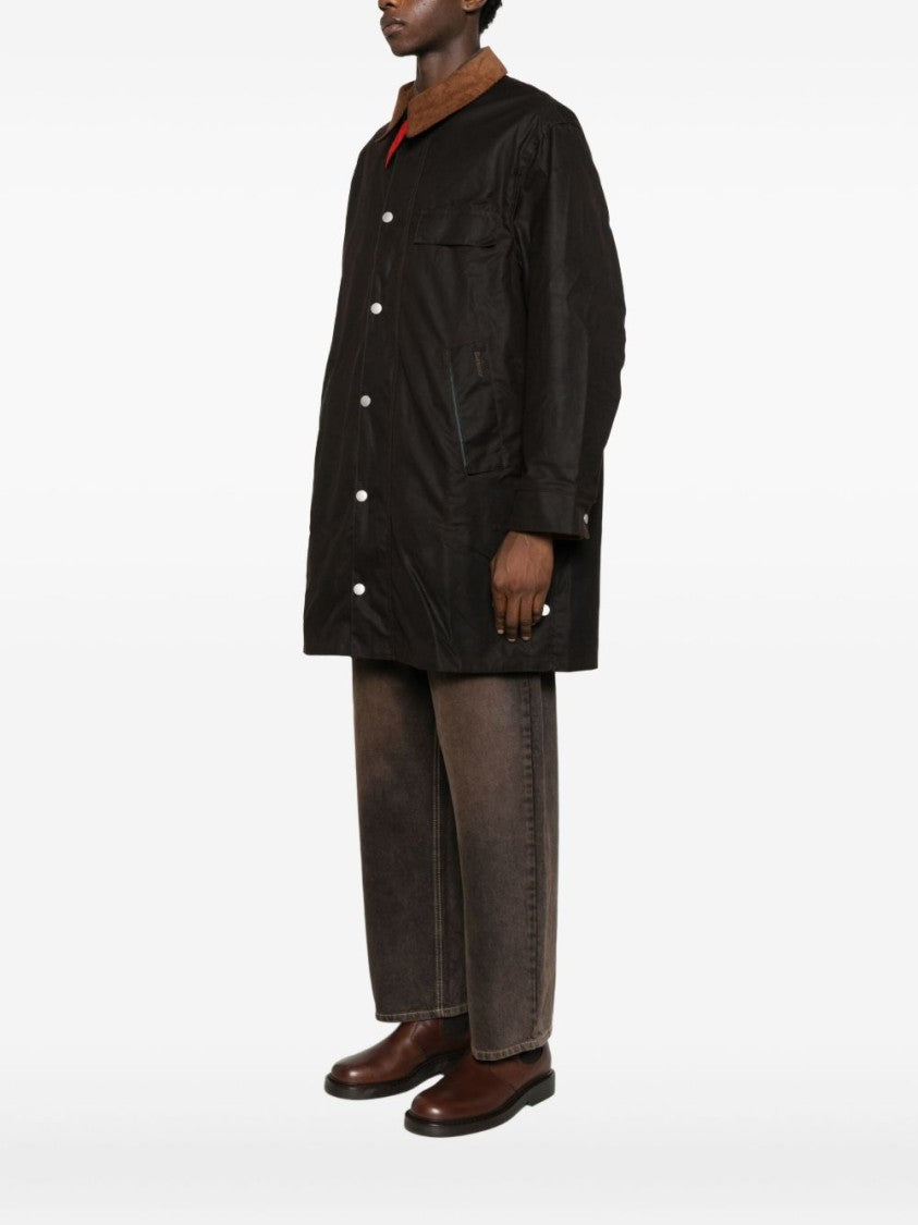 Barbour Brown Casual Jacket With Corduroy Collar