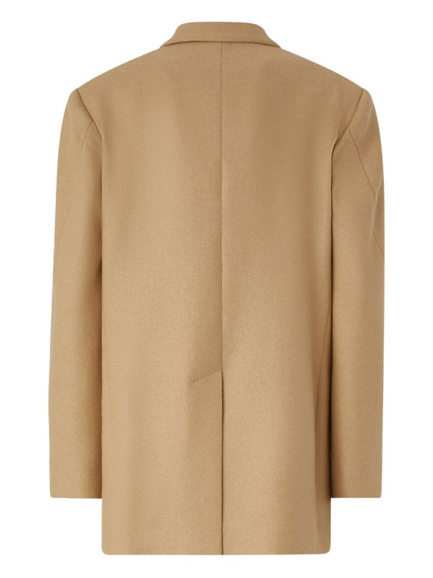 Pinko Camel Tailored Jacket With Double-Breasted Front