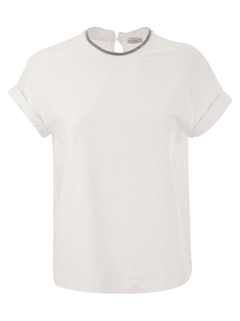 Brunello Cucinelli Stretch Cotton Jersey T-Shirt