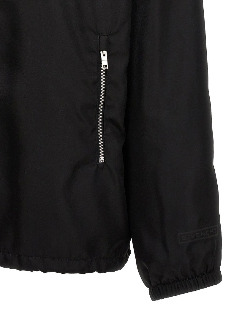 Givenchy Nylon Anorak With Front Logo Print