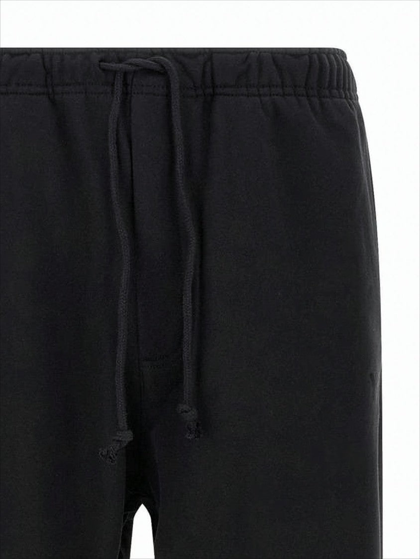 Y-3 Relaxed Fit Black Jogging Pants With Drawstring Waist