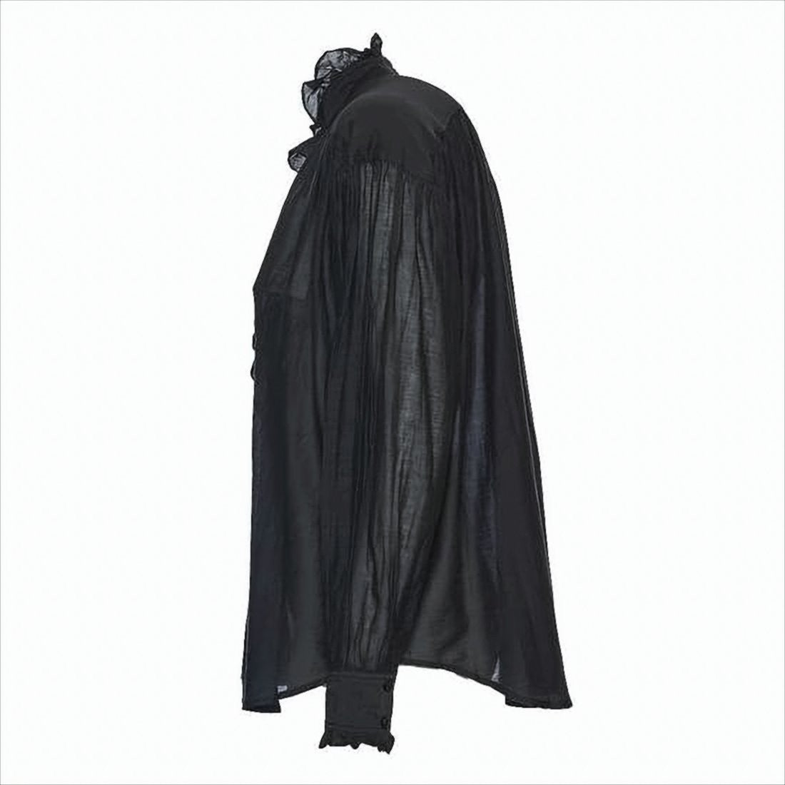 Isabel Marant Semi-Transparent Blouse With Ruffled Neckline And Puff Sleeves