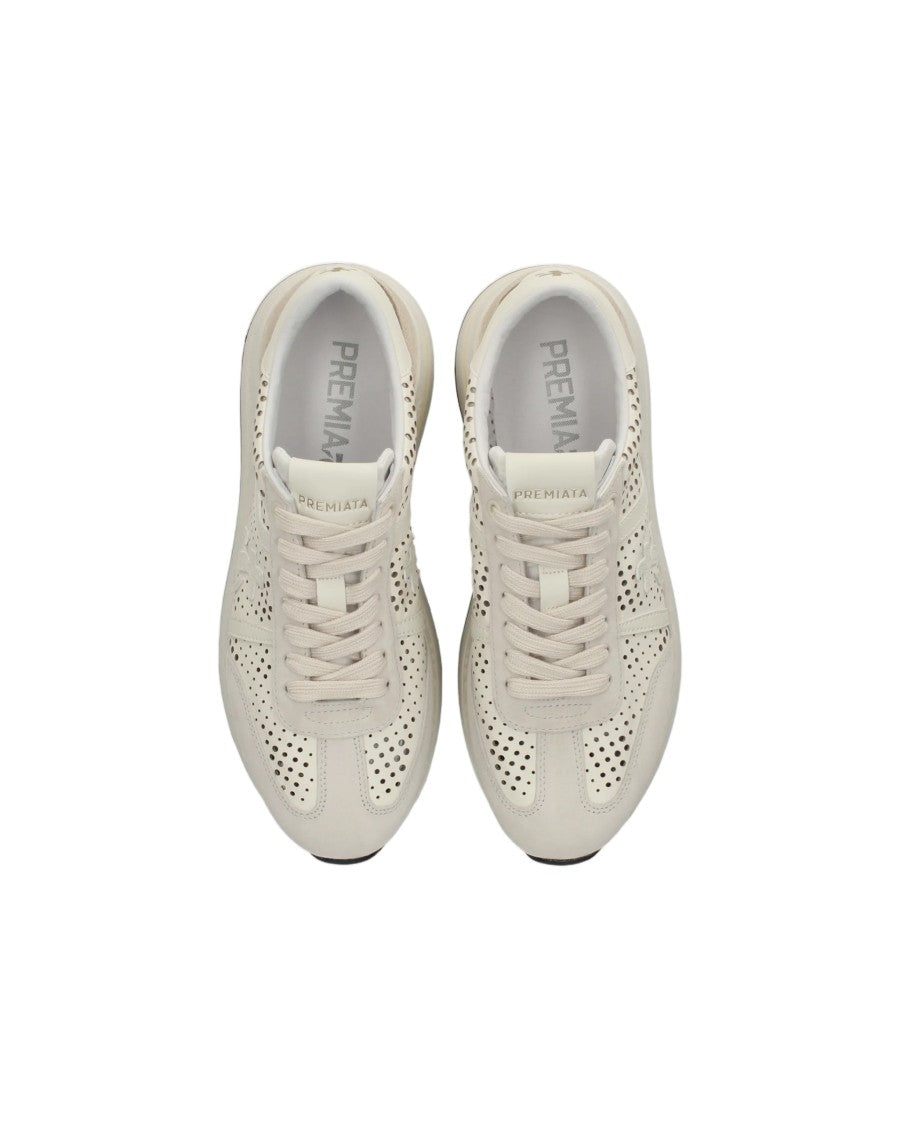 Premiata Sparkling Details Leather Sneakers