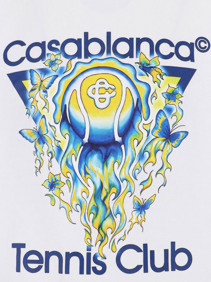 Casablanca White Tennis Club Icon T-Shirt