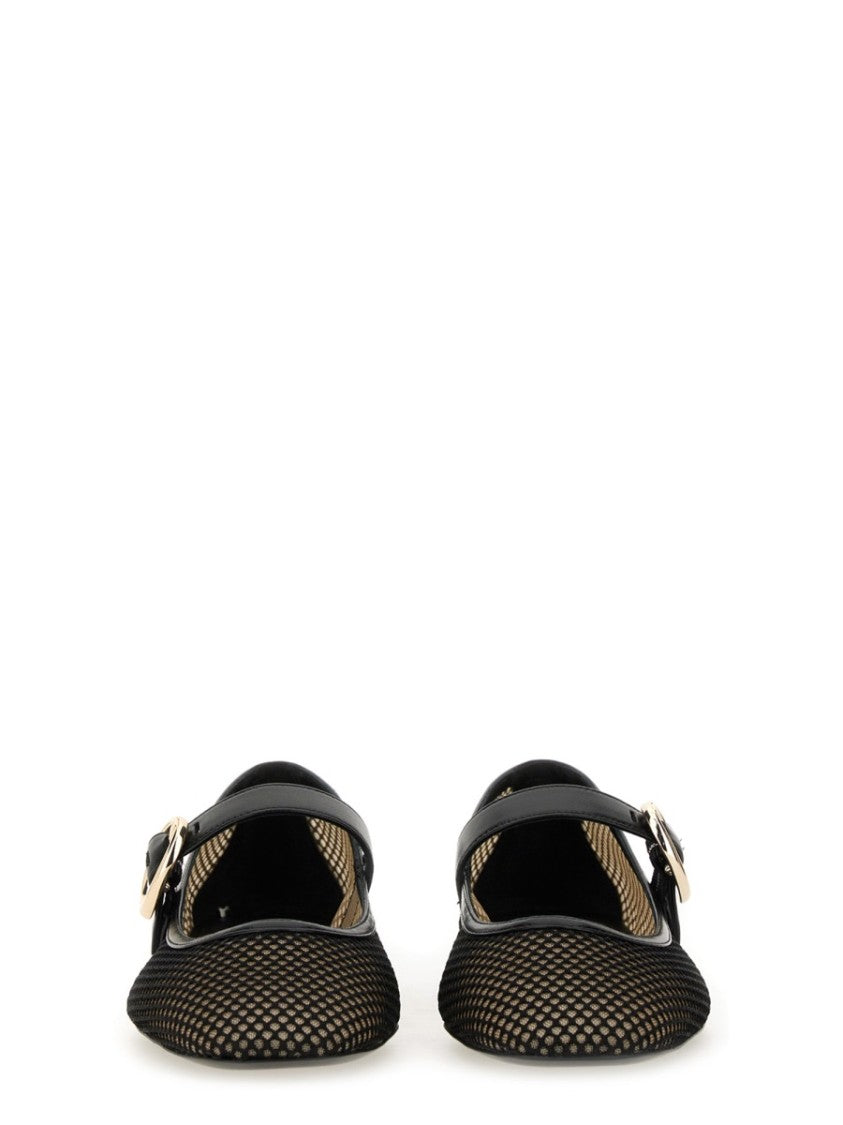 Stuart Weitzman "Arabella" Mary Jane Dancer Flats