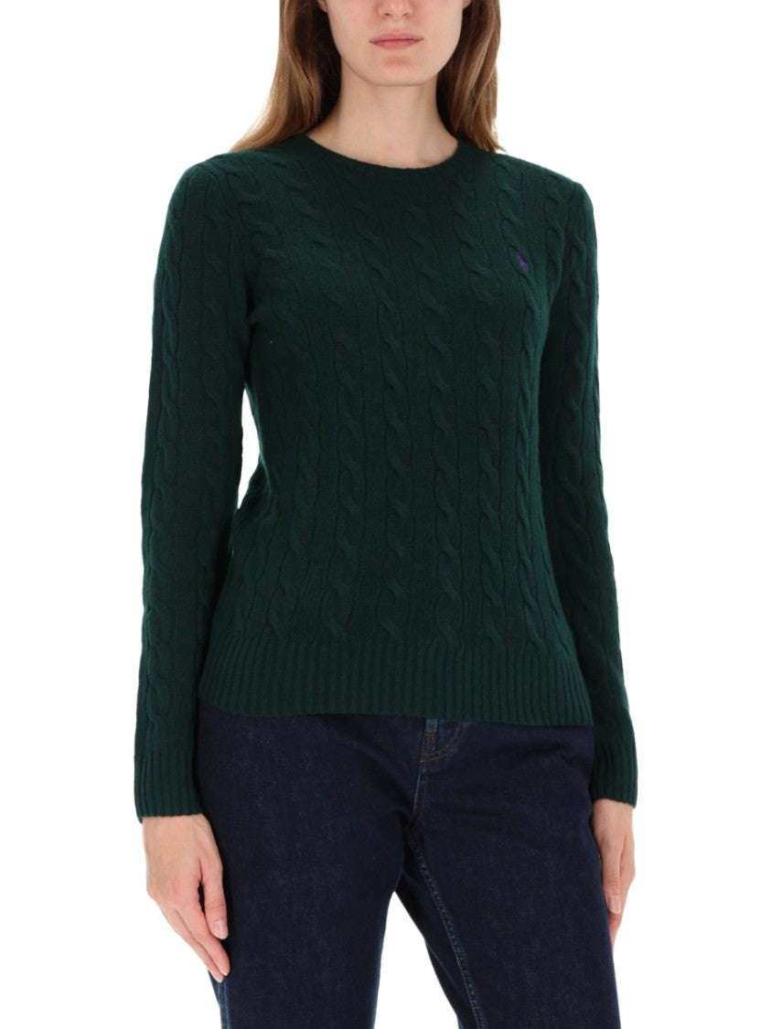 Polo Ralph Lauren Cable-Knit Sweater With Classic Crew Neckline