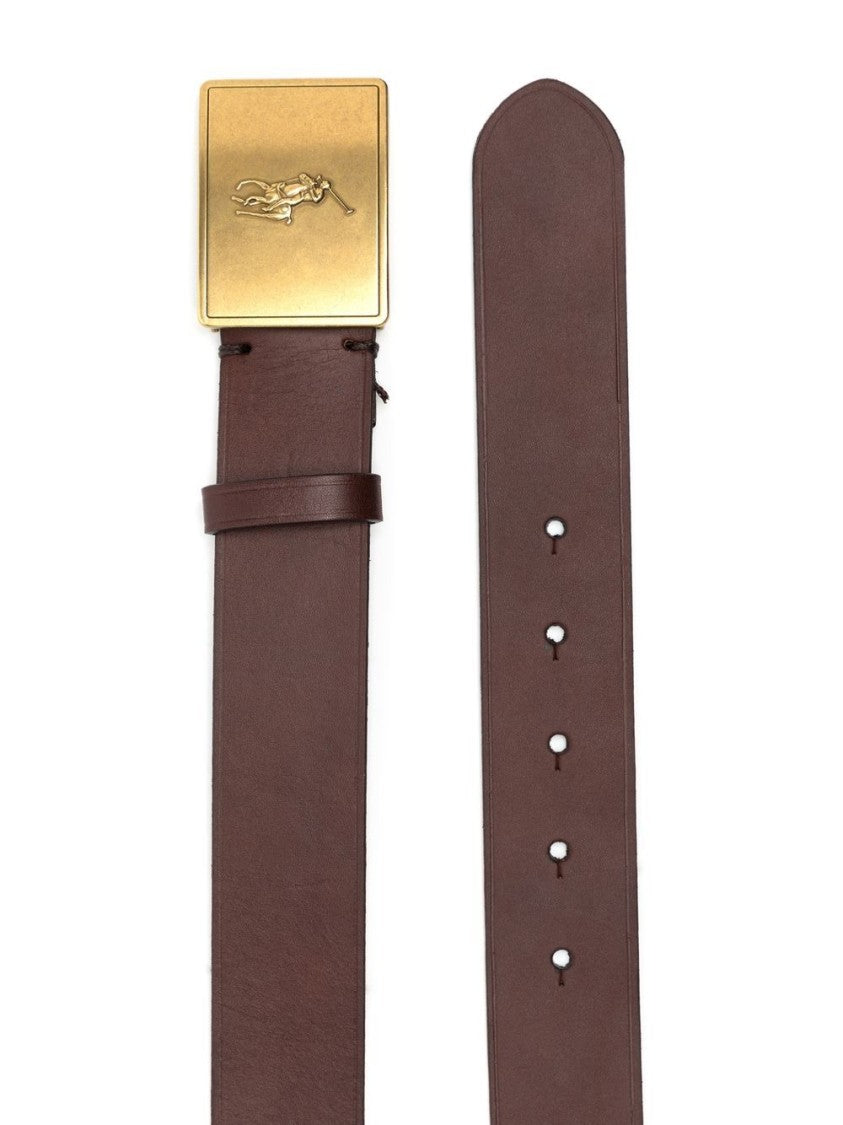 Polo Ralph Lauren Brown Cow Leather Belt