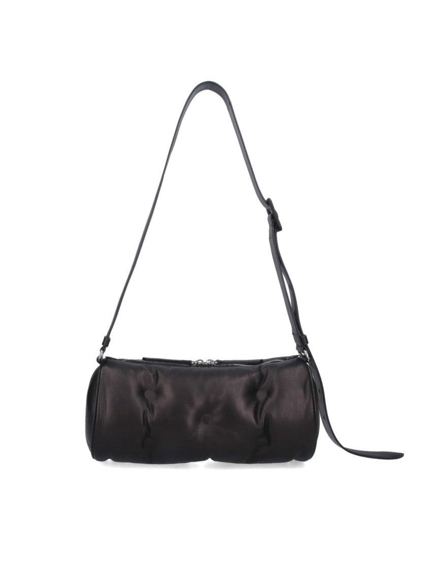 Maison Margiela Black Nappa Leather "Glam Slam" Shoulder Bag