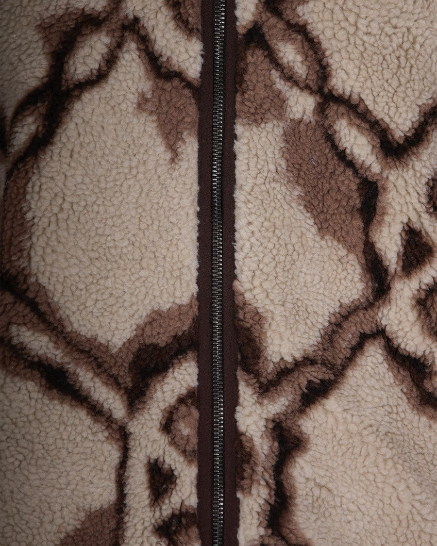 Daily Paper Relaxed Fit Fleece Sweatshirt With Abstract Pattern And Hood