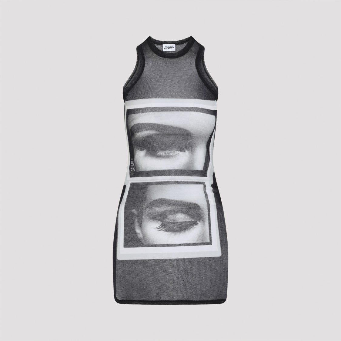 Jean Paul Gaultier Eyes And Lips Graphic Print Mini Dress