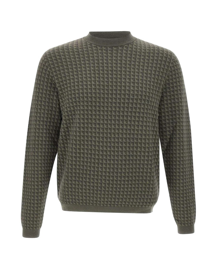 Emporio Armani Green Virgin Wool Sweater