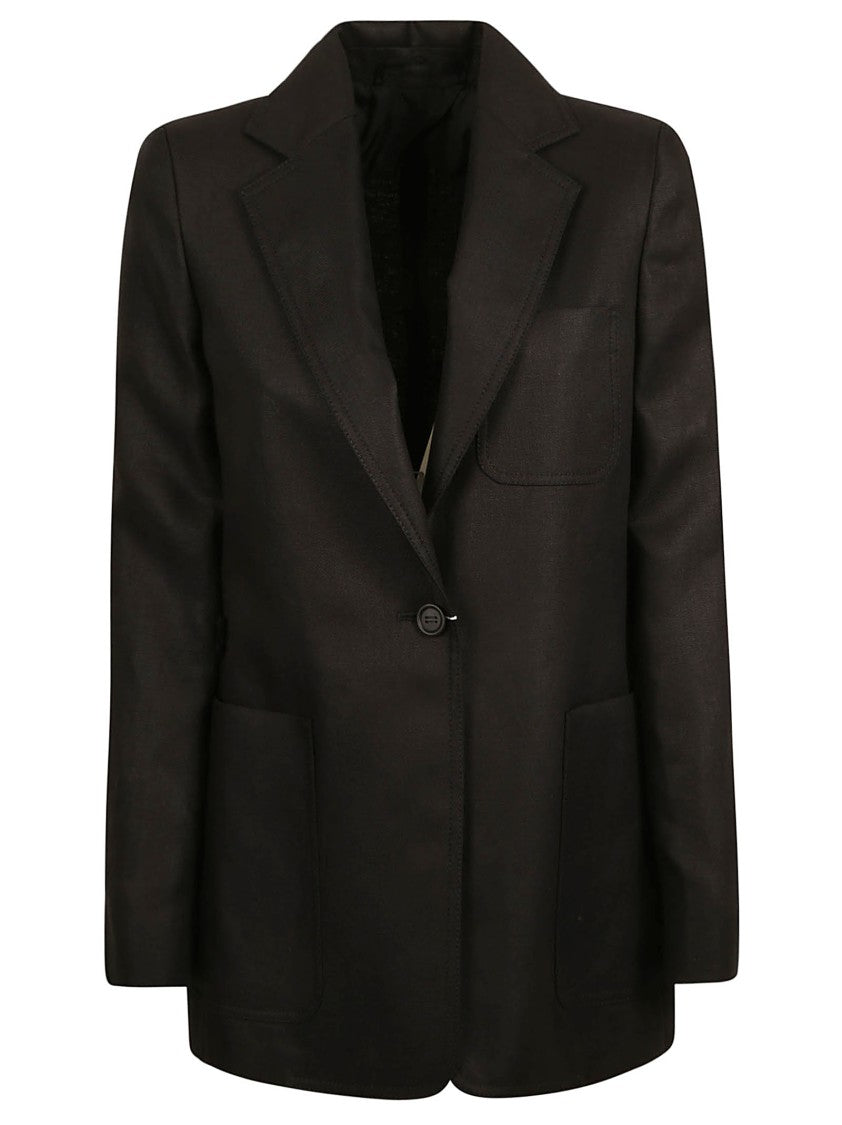 Max Mara Tailored Black Jacket With Classic Lapel