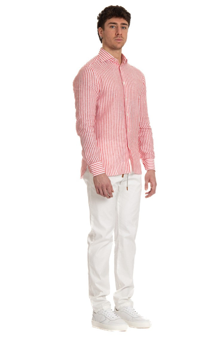 Borriello Striped Linen Tailored Shirt