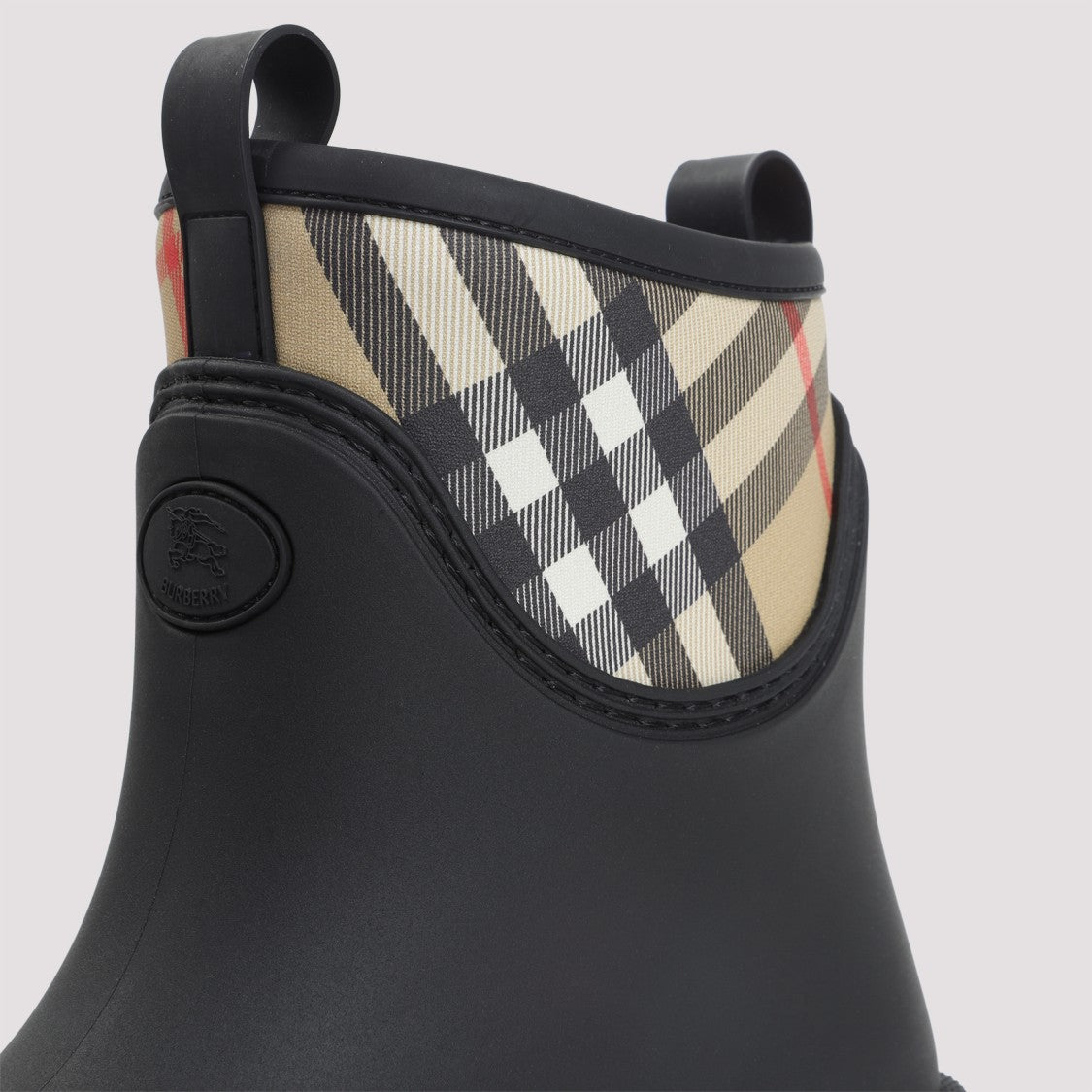 Burberry Marsh Stamp Low Black Rubber Boots