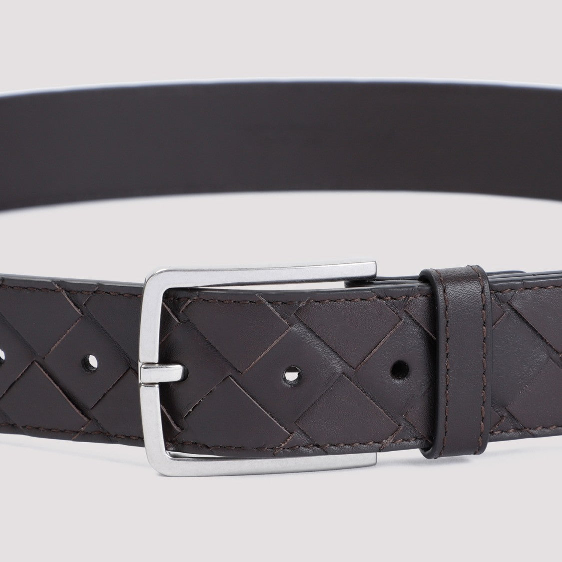 Bottega Veneta Black Lamb Leather Belt