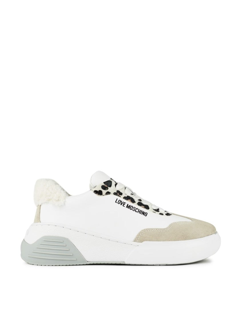 Moschino Leopard Detail Chunky Sneakers