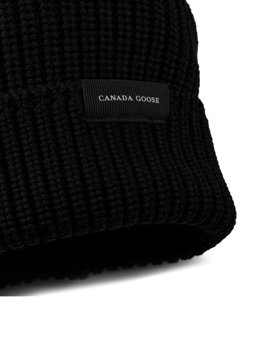 Canada Goose Rib Toque Wordmark Logo Beanie