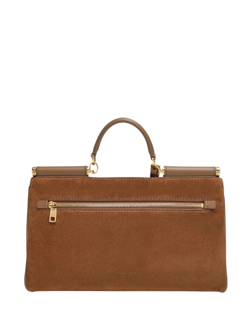 Dolce & Gabbana Borsa Structured Calfskin Shoulder Bag