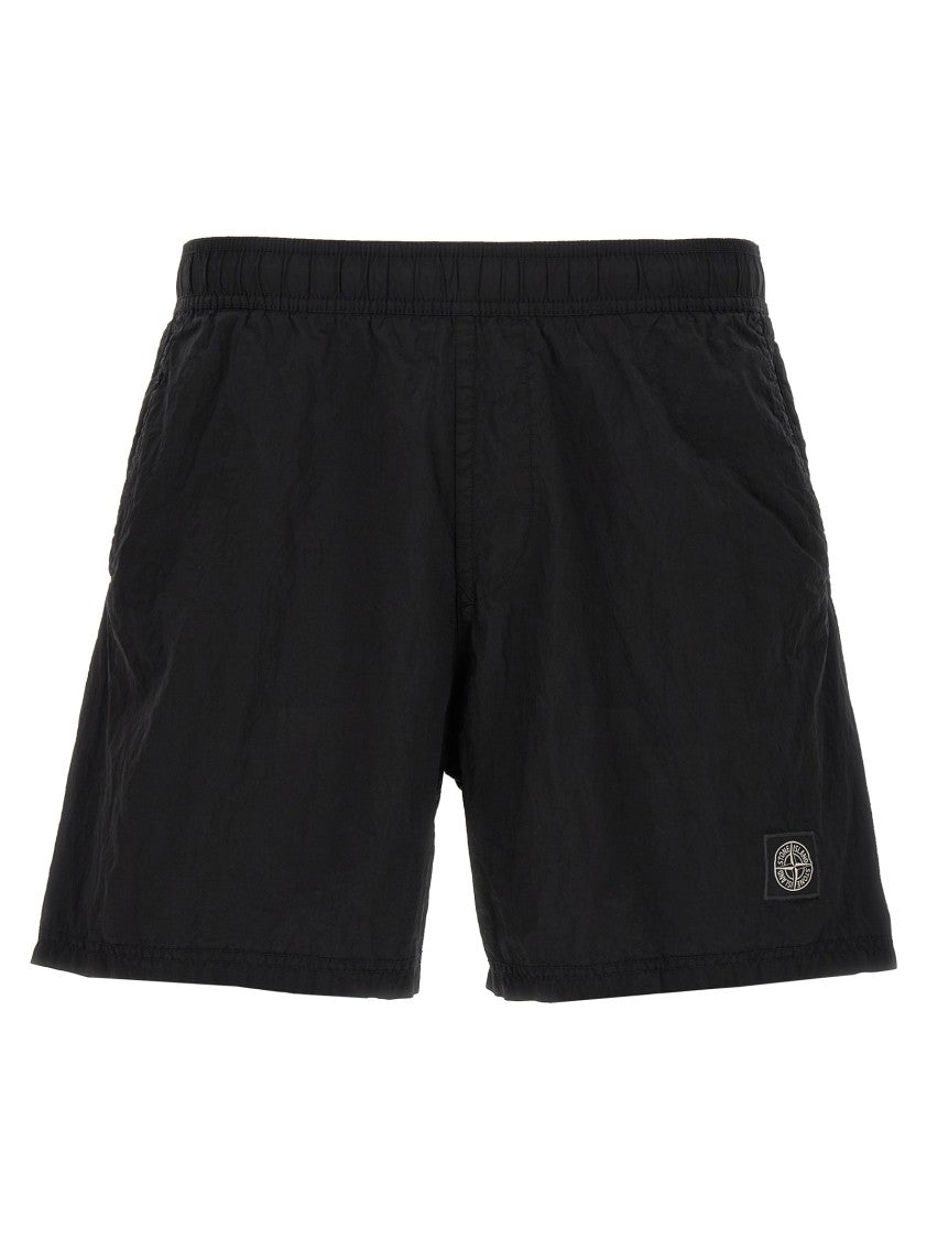 Stone Island Logo Patch Swim Shorts